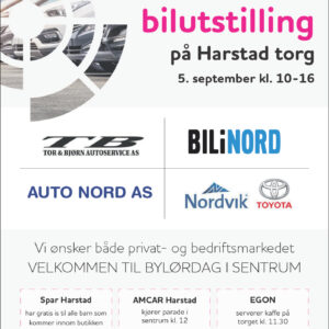Bilutstilling i sentrum